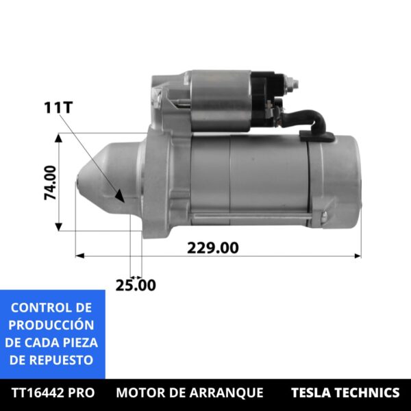 TT1644220PRO_2.jpg TT16442 PRO, Motor de arranque, 12V, 2KW